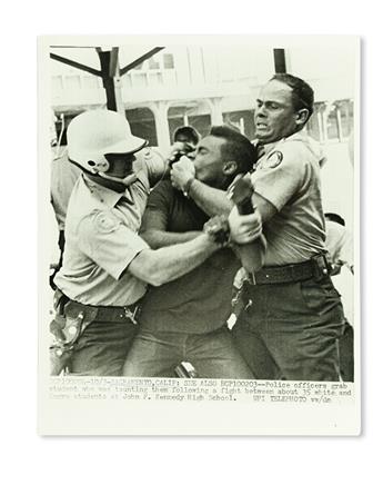 (CIVIL RIGHTS.) PHOTOGRAPHY. Group of 22 press wire photographs.